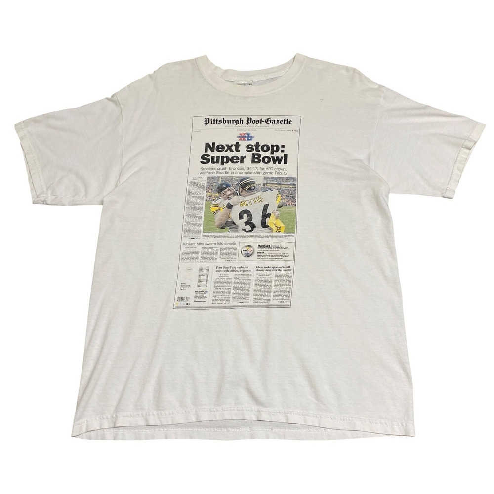 Y2K Pittsburgh Steelers Super Bowl T-Shirt